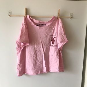 Dutch bros cropped polaroid tee